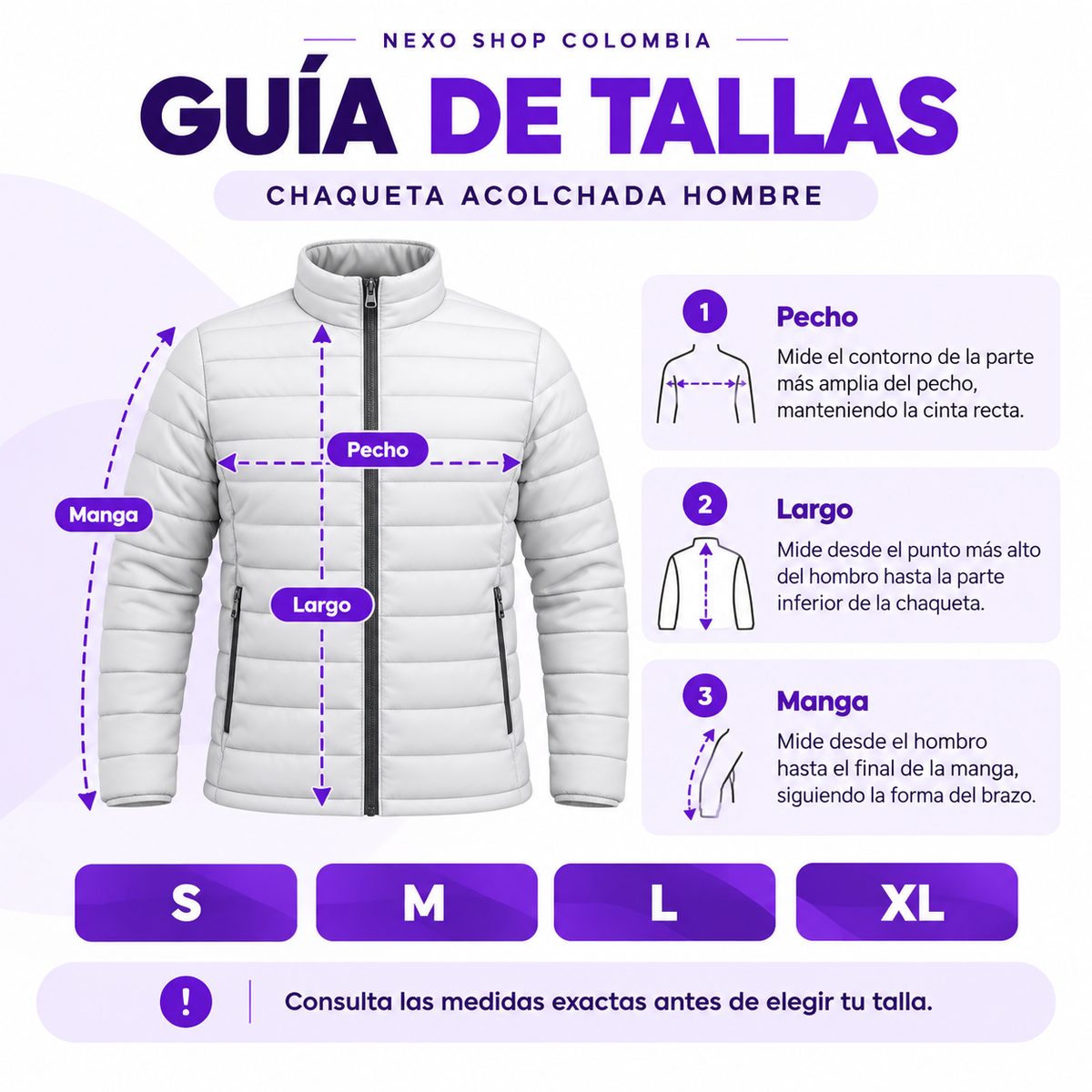 Guía ilustrada de tallas